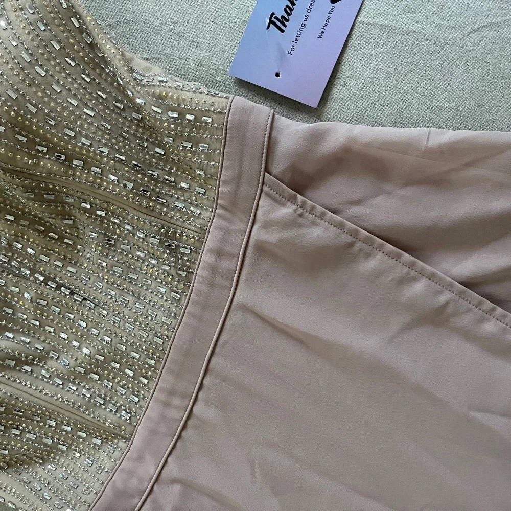 Long Dusty Blush Pink Prom Dress by PromGirl - Picture 4 of 12